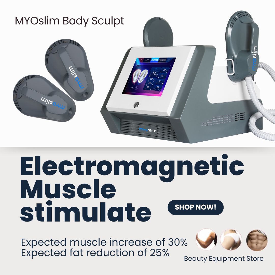 Health Wellness - เครื่องสร้างกล้ามเนื้อ EMS MYOslim กำจัดไขมัน 2 หัวจับ