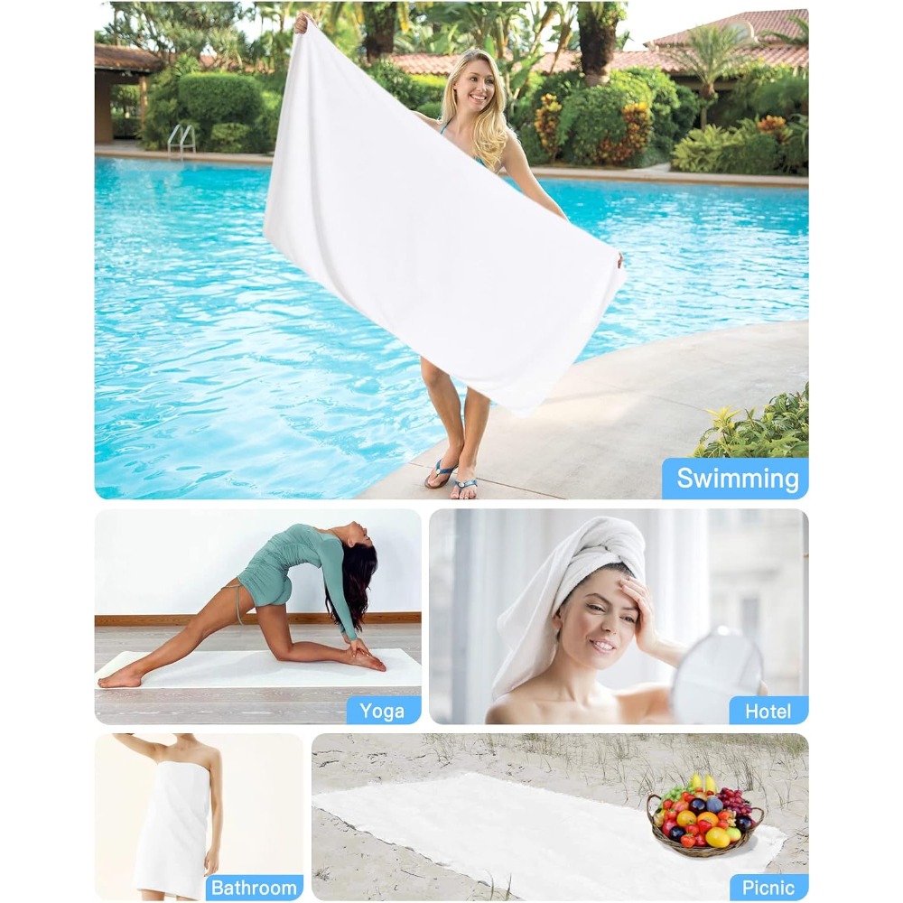 ผ้าขนหนูชายหาด 1 ชิ้น ผ้าขนหนู - Herbal Yoga บทวิจารณ์และราคา