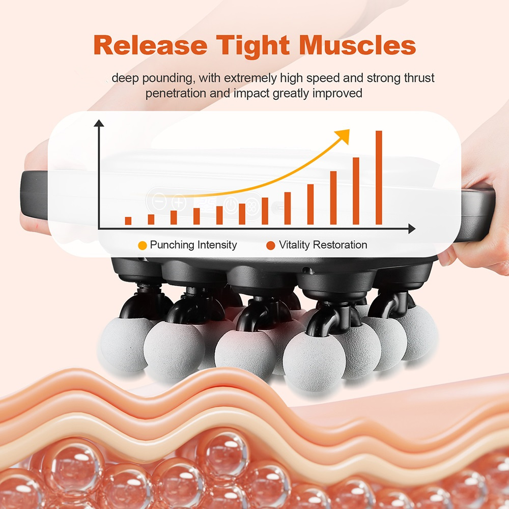 16 หัว Fascia ปืนการสั่นสะเทือ - Health Wellness บทวิจารณ์และราคา