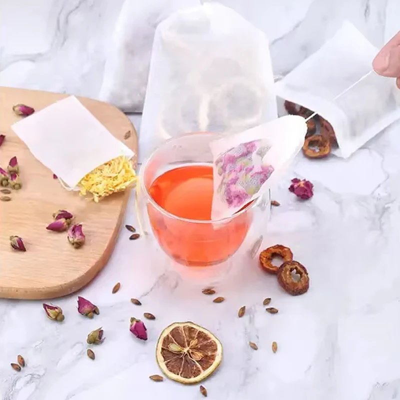 100pcs Disposable Teabags ผ้าไ - Herbal Wellness Tea บทวิจารณ์และราคา
